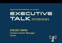 Video interview with Stacey Swim, Contact Center Manager for Unum Insurance