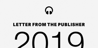 2019 Letter from the Publisher